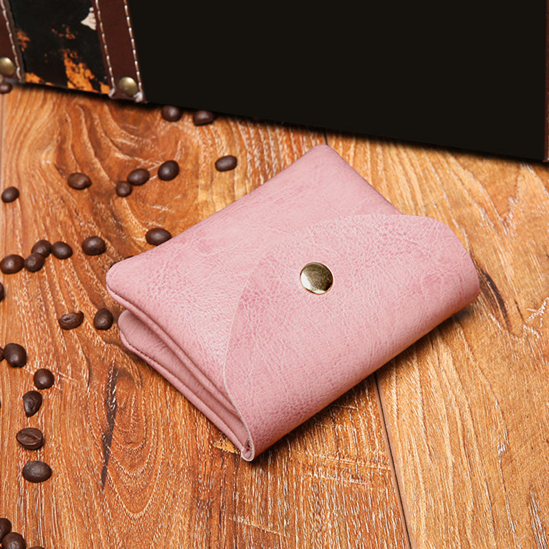 Retro-Geldbörse für Damen, doppellagig, Kartenhalter, hochwertiges Öl, Wachshaut, Mini-Geldbörse mit Reißverschluss, Aufbewahrungstasche für Kopfhörer und Lippenstift_voghion.com