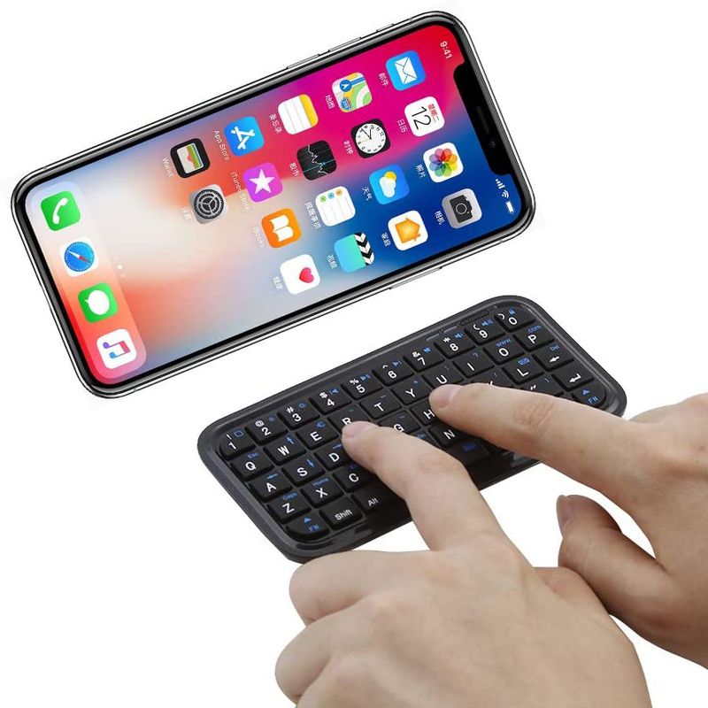 Bluetooth 3.0 Keyboard Rechargeable Mini Slim Travel Size Wireless Keypad Small Portable 49 Keys Keyboard for Tablets Smartphone_voghion.com