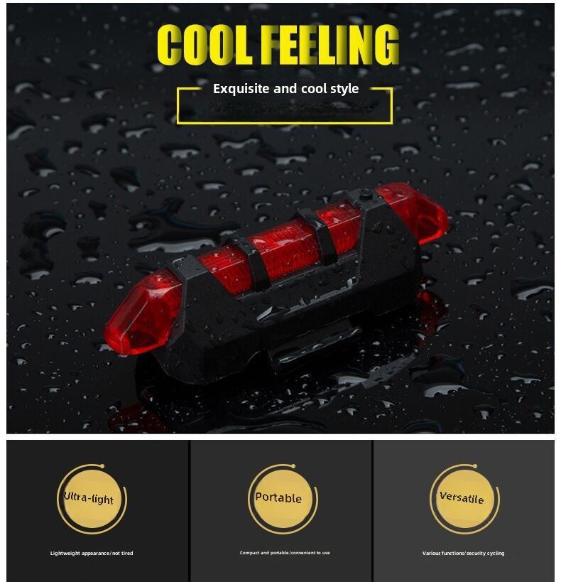 Fietsachterlicht USB-oplaadbaar Superhelder Fietsuitrusting Mountainbike-accessoires Hoogtepunt 9 18 Achterlicht_voghion.com