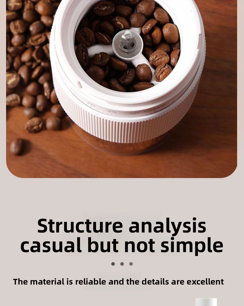 Hand-crank Bean External Adjustment Portable Small Household Grinder Manual Coffee Machine_voghion.com