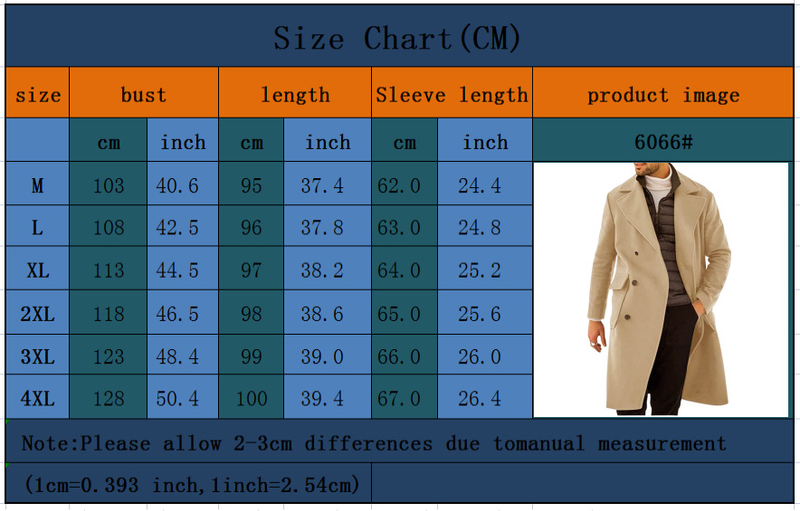 Spot Autumn And Winter New Woolen Men's Coat European And American Thick Long Double-breasted Jacket_voghion.com