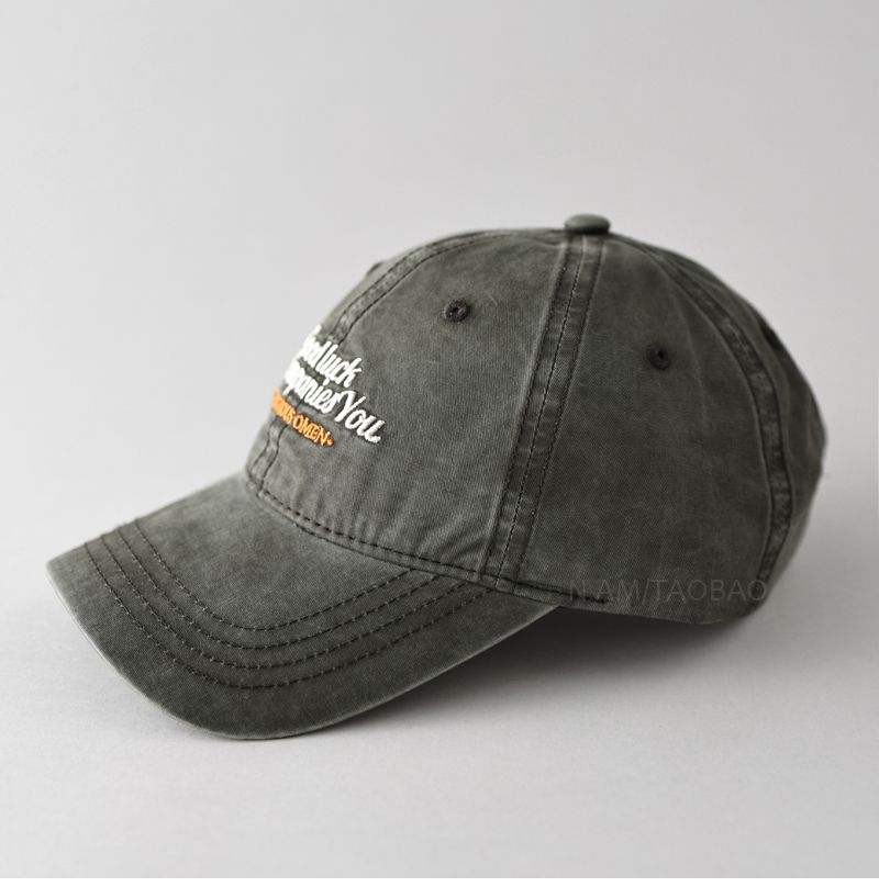 Nuovo berretto da baseball con ricamo retrò, lavato e consumato, cappello da sole casual e versatile per uomini e donne_voghion.com