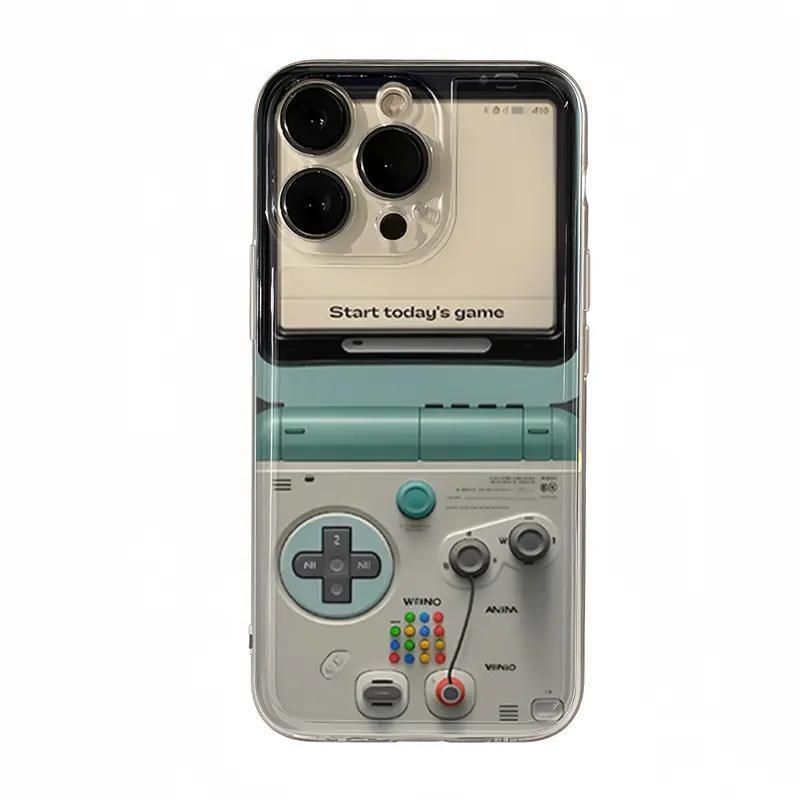 Handheld Game Console Suitable For IPhone 16 Cartoon 15 Plus Simple 14/13 Pro Max Phone Case_voghion.com