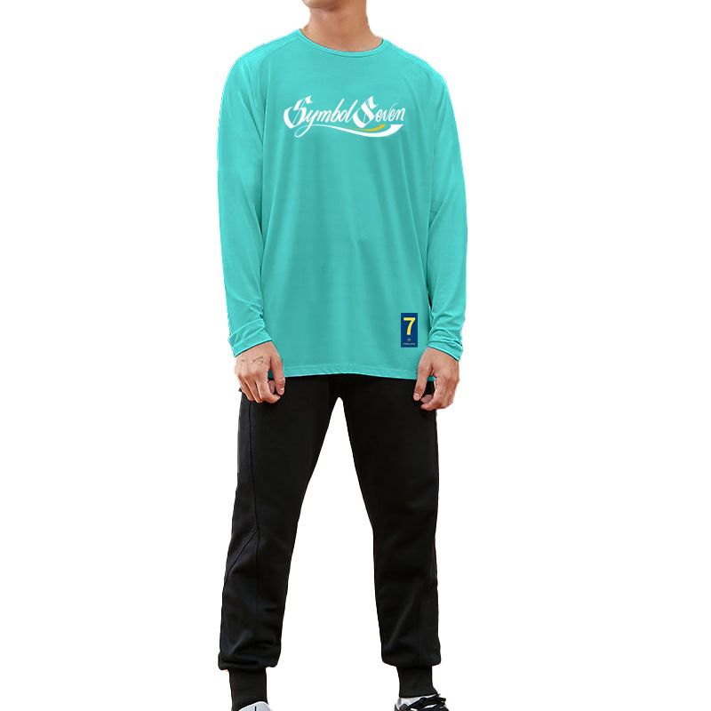 Herbst Neues Sport-T-Shirt für Herren im dünnen Stil, schnelltrocknend, schweißableitend, Training, langärmelig, Aufwärm-Basketball, Fitness_voghion.com