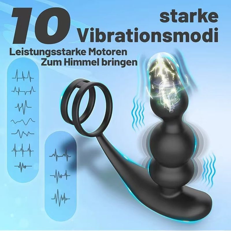 Trilprostaatmassagering, anaal met meerdere rotaties, vibratie-afstandsbediening, seksspeeltjes voor volwassenen, voor mannen_voghion.com