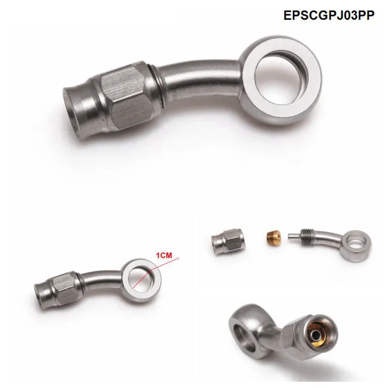 1PC Aço Inoxidável AN3 para AN -3 Extremidades de Mangueira Giratória de Freio Reto Encaixe de Carro EPSCGPJ_voghion.com