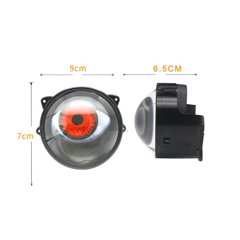 Luci diurne per auto, fari a LED Devil Eye da 3 pollici con telecomando, accessori per conversione retrofit Volta 12V K_voghion.com