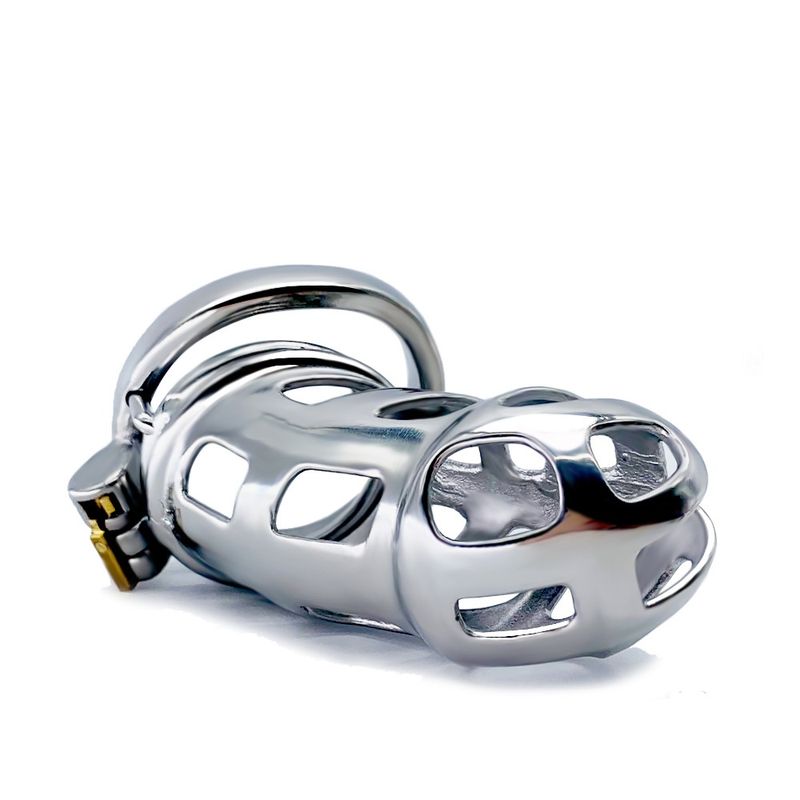 luckyqqyp FRRK-90 Cobra New Arc Ring Male Birdcage Stainless Steel Chastity Cage Adult Sex Toys Wholesale_voghion.com