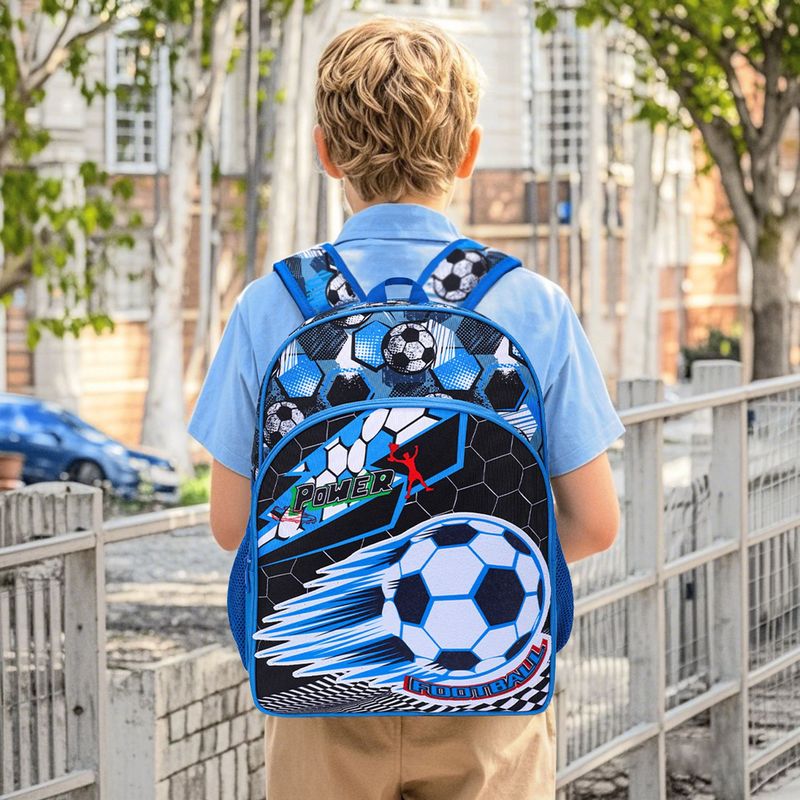 Kids Backpacks Football Three Piece Schoolbag Hot Sale Cute Elementary School Student Backpack Backpack_voghion.com