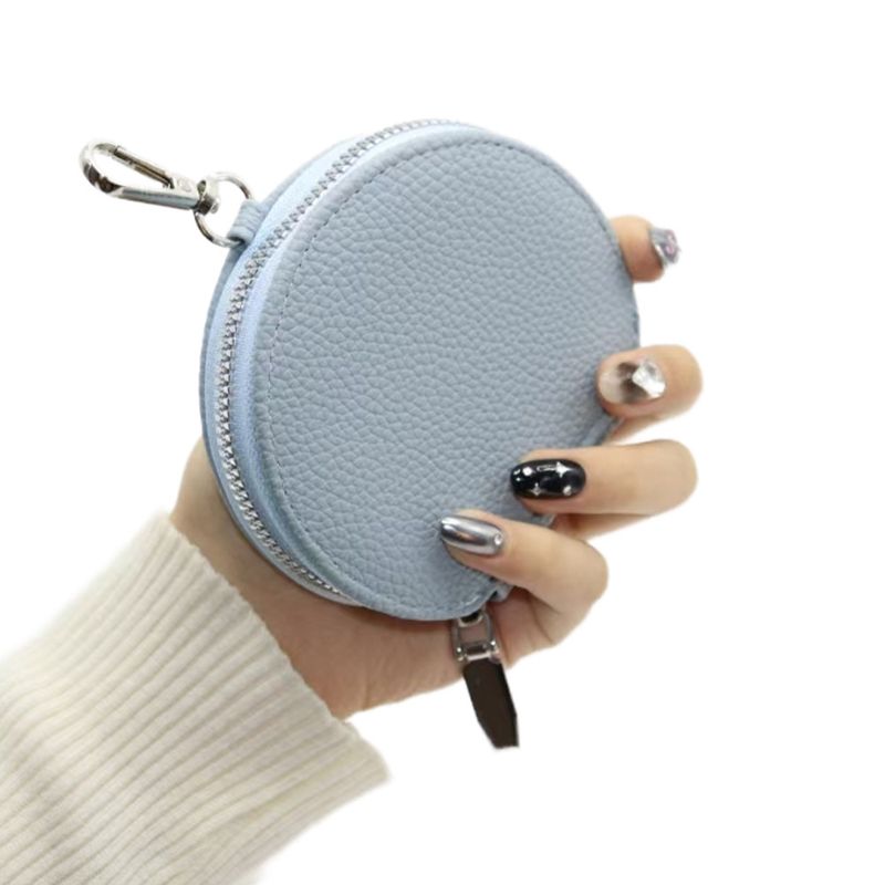 Nw Koran And Japans Styl Frsh Womn's Zippr Coin Purs Lych Txtur Portabl Mini Round Earphon Bag Ky_voghion.com