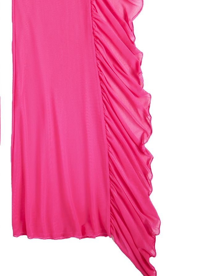 Dameskleding Pure Color Mesh Snel drogende broek Sexy bikini strand cover-up badpak vrouwelijk_voghion.com