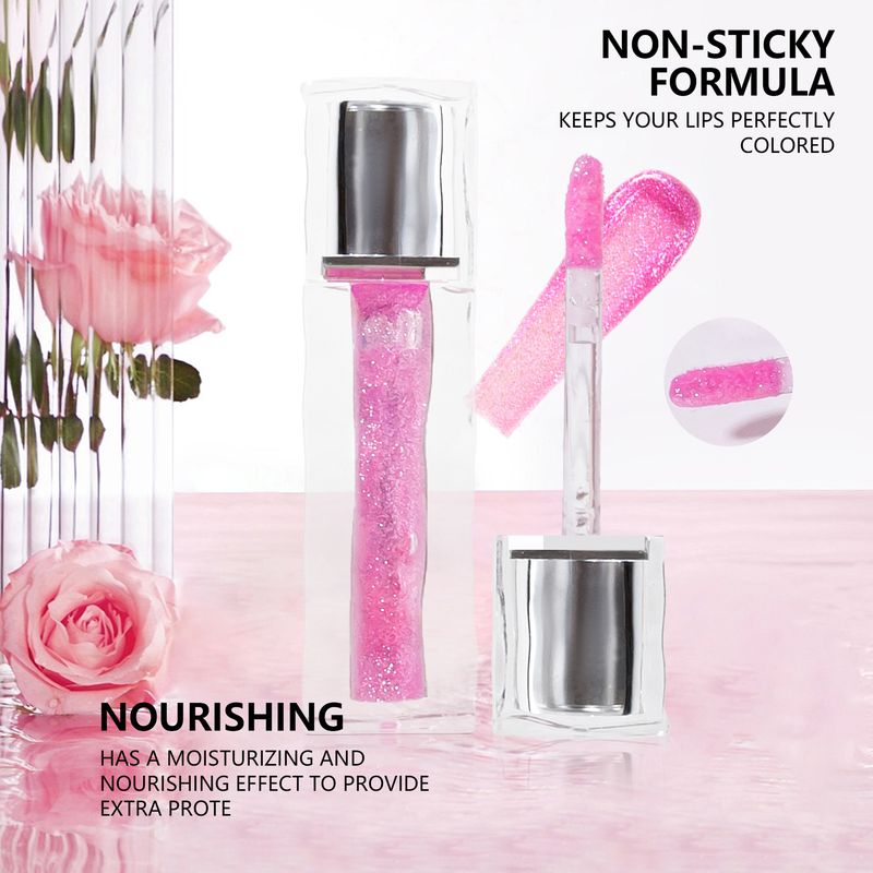 Brillo labial con aceite que cambia de temperatura, diluye y suaviza las líneas finas, hidrata y previene los labios agrietados. Brillo labial que cambia de color._voghion.com