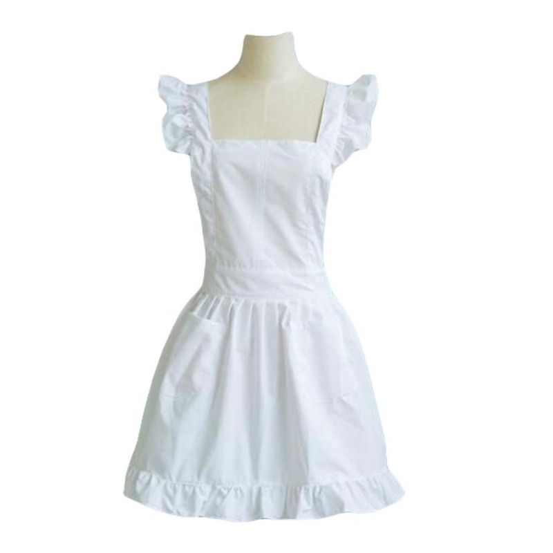 Apron Vintage Apron Apron Bakery Kitchen Restaurant Back Apron Maid Cross Cafe_voghion.com