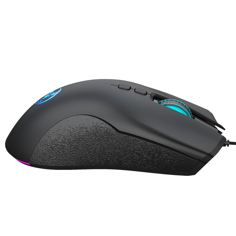 A883 krāsaina kvēlojoša 7D spēļu pele, Esports vadu pele 6400dpi regulējama makro programmēšana_voghion.com