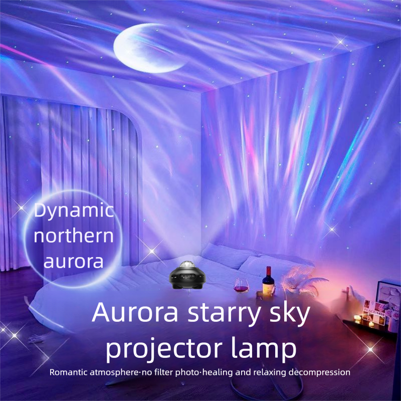Neu Projektor Northern Ligs Freunde Versammlung Atmosphäre Lampe Live-Streaming Zimmer Starry Sky Schlafzimmer Nacht Nig_voghion.com