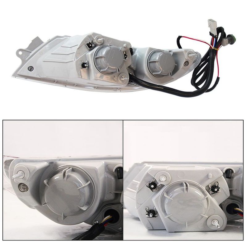 Headlights Assembly Fit For International Durastar 4200 4300 4400 4900 Truck,2002-2018 International 4300 Headlight Headlamp Pair Driver (Left Side) And Passenger (Right Side)_voghion.com