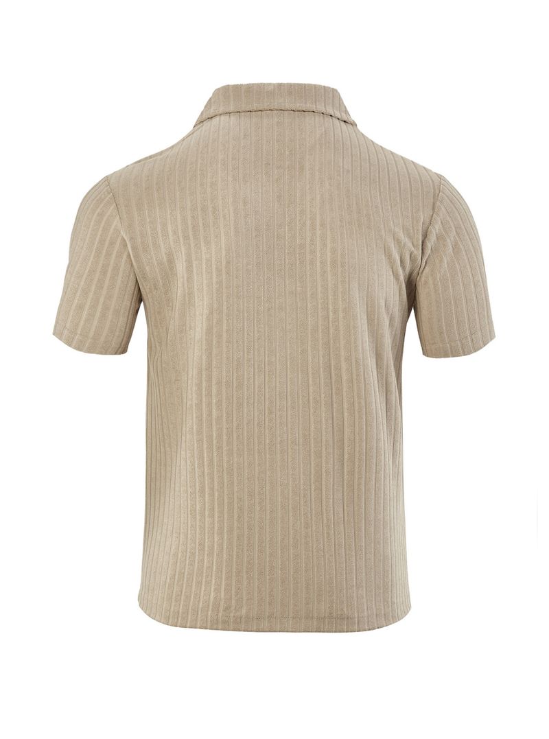 Herren Casual Button-Up Shirt & Beach Shorts Set – Atmungsaktives Sommeroutfit (S-XXXL, 6 Farben) | Büro- und Urlaubsstyle_voghion.com