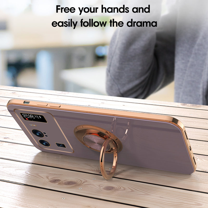 Shockproof Cover Fir Xiaomi Mi 12 Pro 11T 10T Pro Mi 11 Ultra 11 Lite 4G 5G Poco F3 Luxus Plating Ring Holder Protectiv_voghion.com