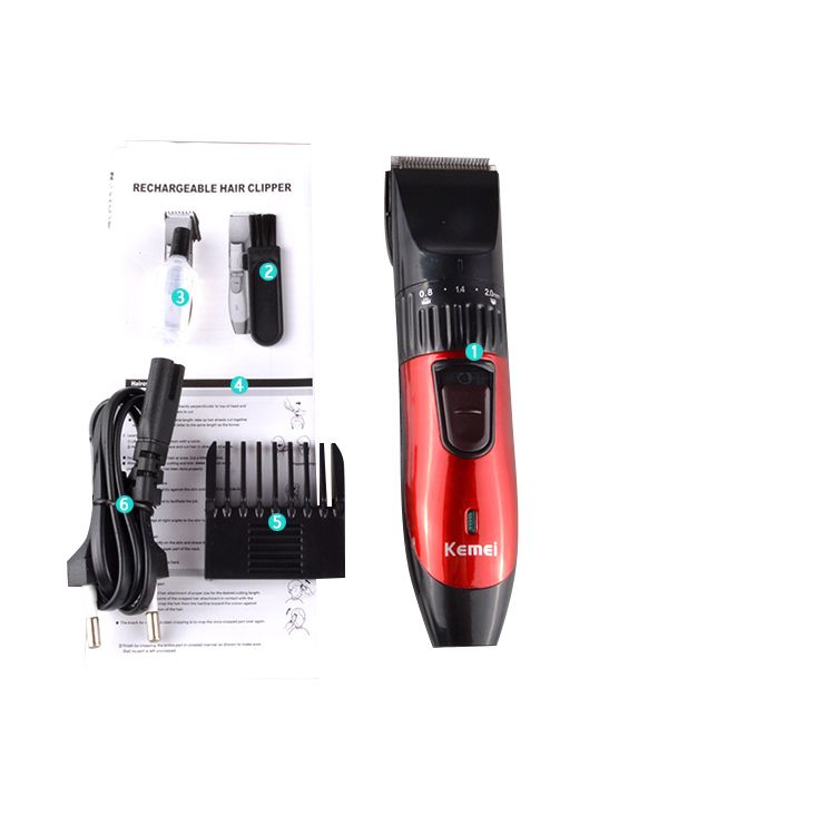 Kemei KM-730 Rechargeable Electric Clipper Corded with Battery Household Hair Trimmer Cordless Men Shaver_voghion.com