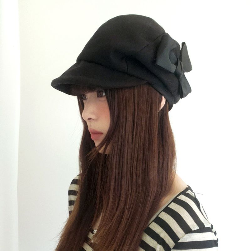 Béret à nœud pour femme automne/hiver 2025, nouveau, élégant et polyvalent_voghion.com