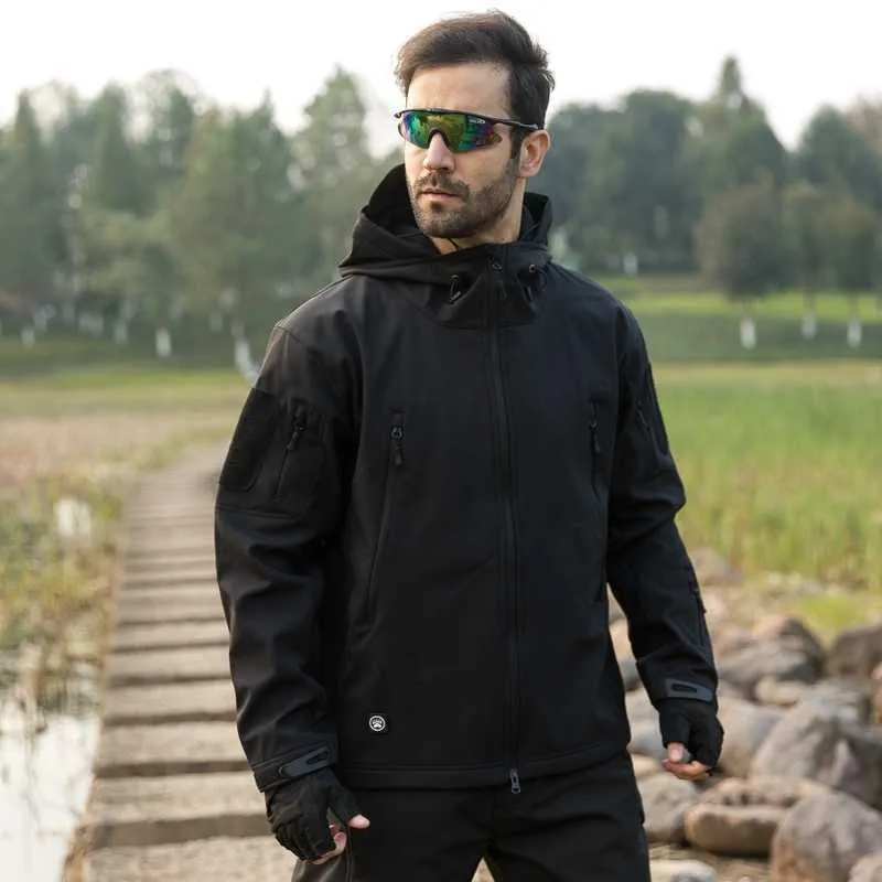 Männerjacketten Dropshipping Lurker Skin Softshell V5 Militär Taktesch Jackett Männer Waasserdicht Mantel Camouflage Kapuzen Arméi_voghion.com