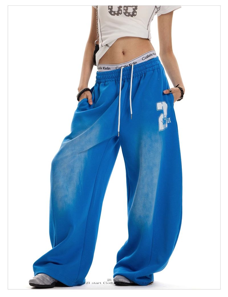 Pantalon décontracté vintage en coton délavé pour homme, coupe décontractée, jogging streetwear, entrejambe bas, tissu respirant, pantalon rétro à jambes larges (S-XXL)_voghion.com