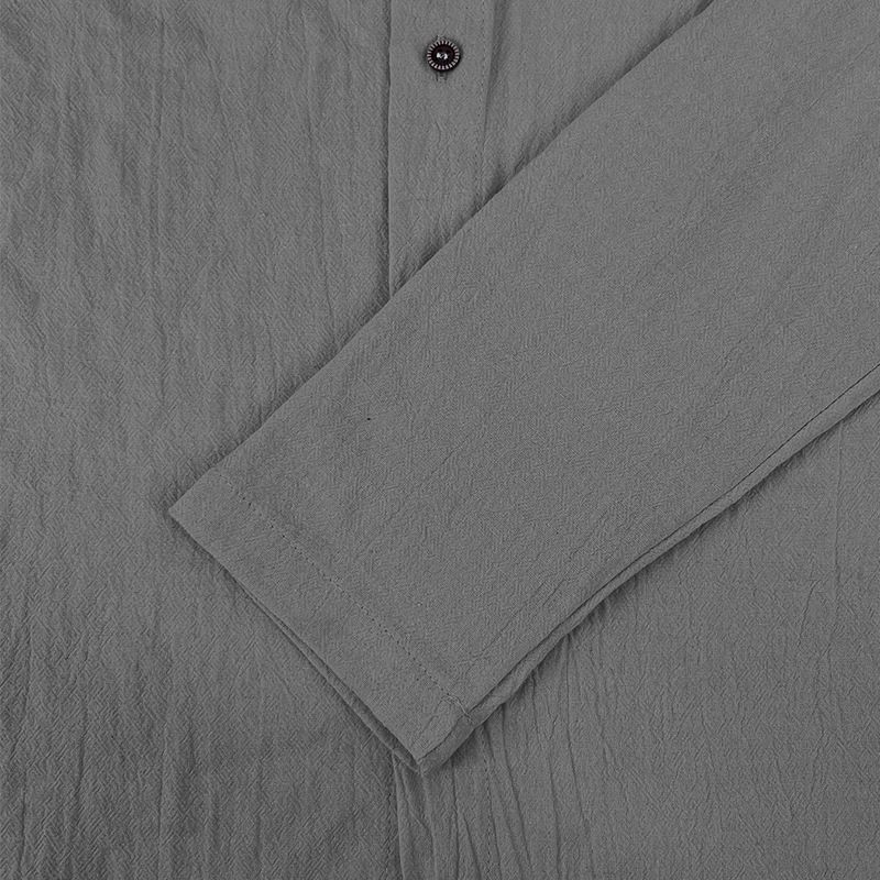 Maglietta casual a maniche lunghe con cappuccio e coulisse in cotone e lino, tinta unita, da uomo, alla moda, da abbinare a qualsiasi outfit, da spiaggia_voghion.com