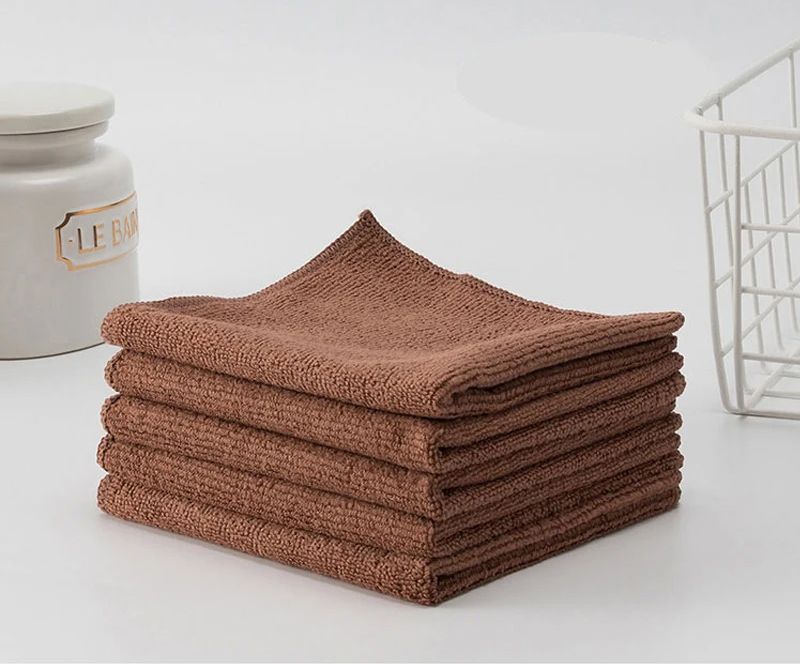 5/10 Stück Mikrofasertücher, Küchen- und Haushaltsreinigungstücher, Mehrzweck-Saugtücher, Antihaft-Ölreinigungstücher_voghion.com