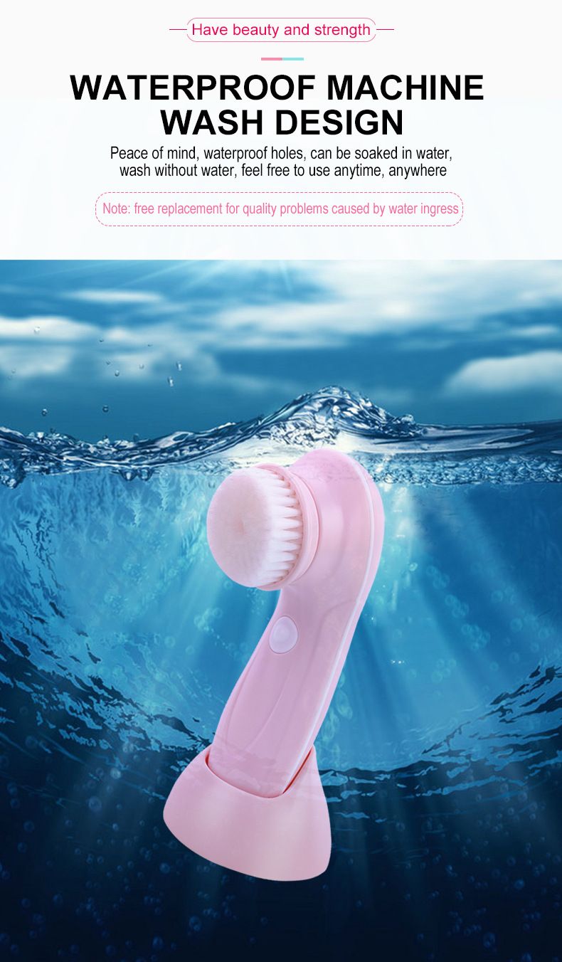 3-in-1 Electric Facial Cleanser Rotating Massage Face Brush Blackhead Pore Cleaner Deep Cleansing_voghion.com