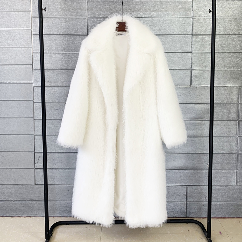 Cappotto di pelliccia oversize | Colletto blazer chic | Elegante capo essenziale per l'inverno_voghion.com