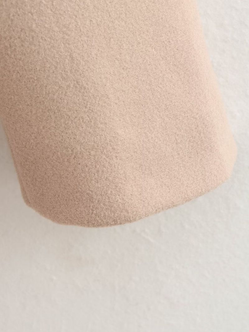 Einreihiger, vielseitiger Wollmantel im Slim Fit für Damen im neuen Stil Herbst 2023_voghion.com