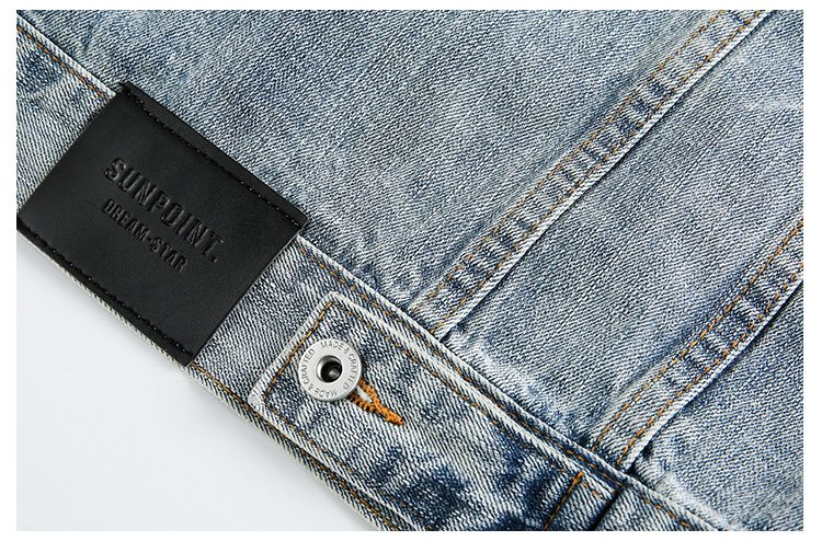 Eon Modish 25 Herbst Neue Amerikanische Mode High Street Persönlichkeit Denim Jacke Mantel_voghion.com