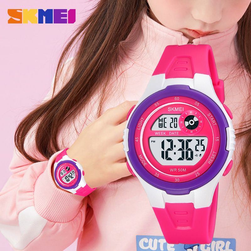 Momentum Bunte LED-Licht Wasserdicht Einfache Casual Männer Und Frauen Student Wecker Datum Elektronische Uhr_voghion.com