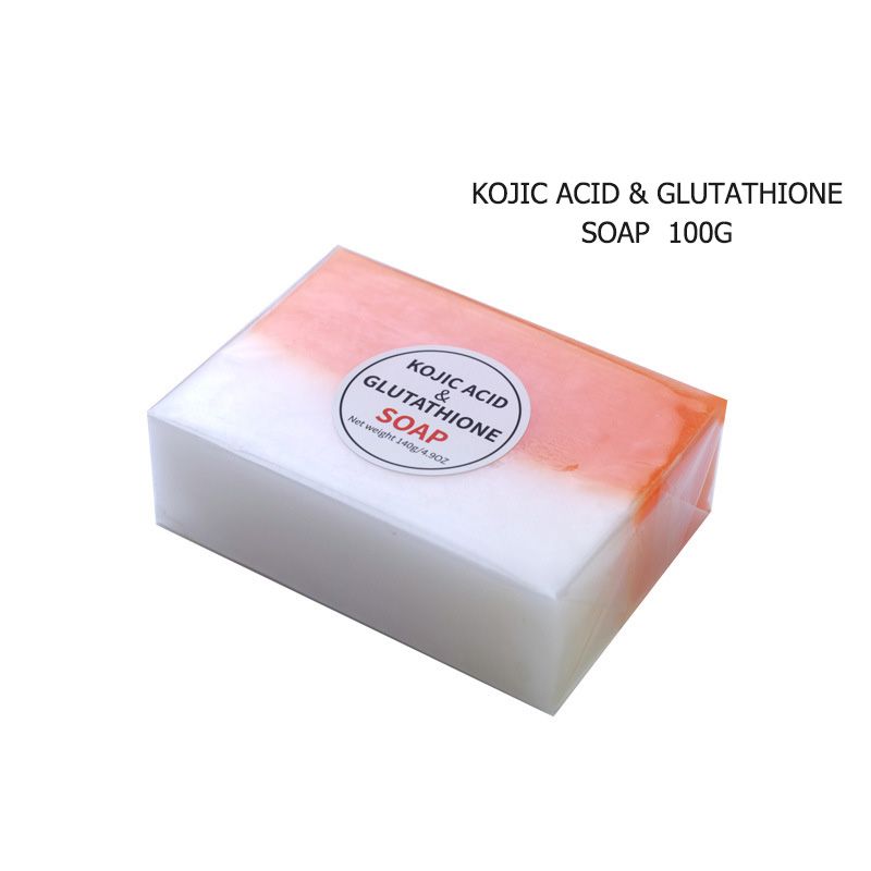 100 g Kojic rūgšties muilas 3 spalvų variantas Glutationo odą šviesinantis muilas rankų darbo balinamasis muilas šviesinantis veidą_voghion.com