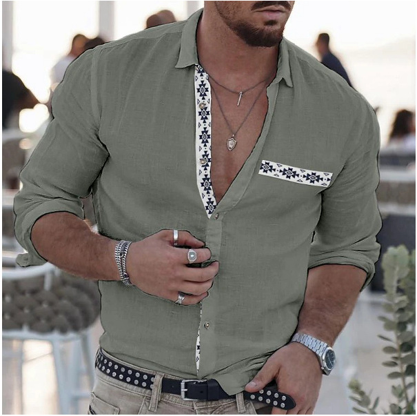 Summer Digital Printed Beach Vacation Fashion Shirt_voghion.com