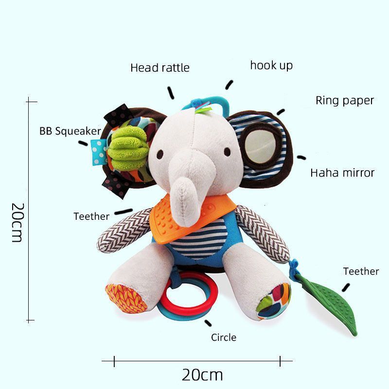 Plush Soft Colorful And Stuffed Toy For Infants With Multiple Textures And Teether Sensory For Play_voghion.com