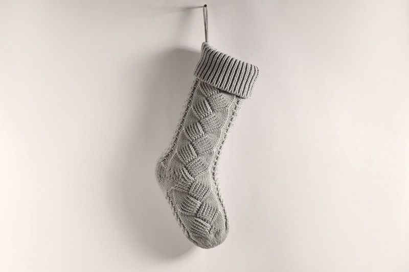 Knitted Christmas socks, yarn gift candy decoration bags, large banquet woven hanging accessories, socks and supplies_voghion.com