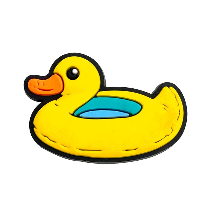 Neue gelbe Ente niedlichen Cartoon Schuhe Blume Schuh Schnalle weiche Gummi Schuhe Zubehör Ornamente Sandalen Zubehör_voghion.com