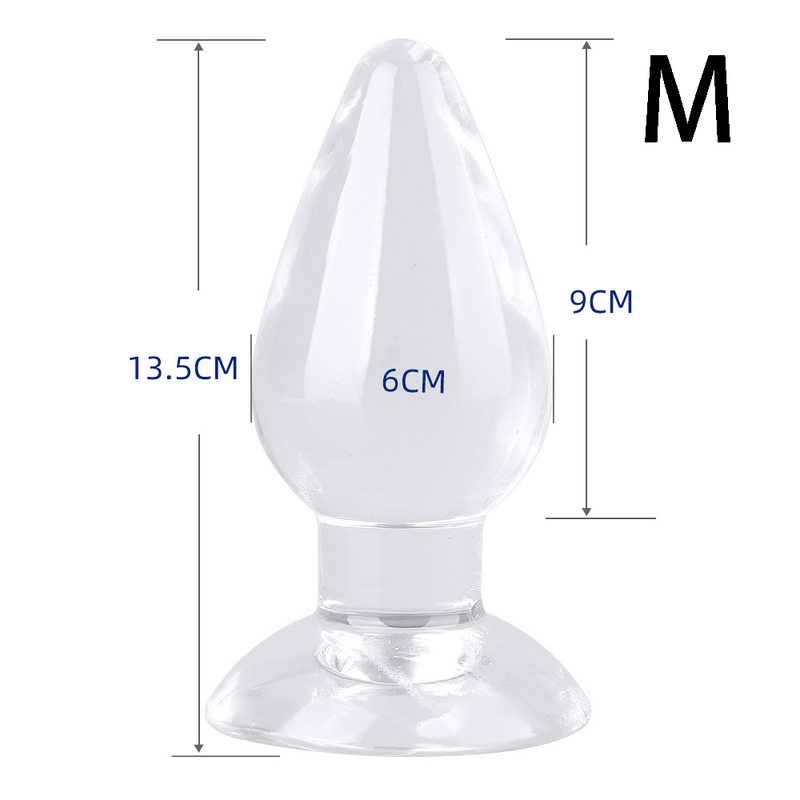 SML Crystal Large Backyard Beads Balls Bigger Toys Soft l Butt Plug Sex Tool Anal Toy_voghion.com