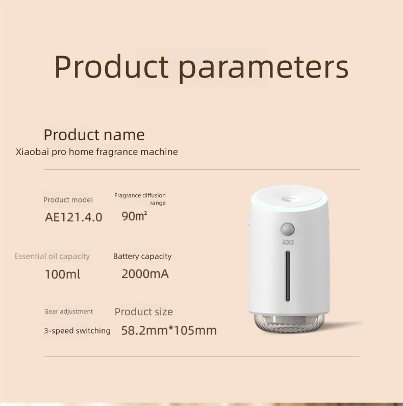 iaa Xiaobai Pro Aromatherapy Diffuser Indoor Fresh Automatic Spray Home Air Freshener Smart Sensor Fragrance Machine_voghion.com