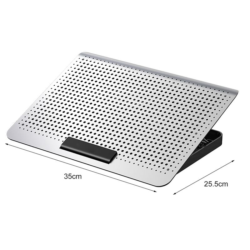 Xinweiqing laptopkoeler Dual USB verstelbare draagbare geluidsarme notebook-koelpad voor gaming_voghion.com