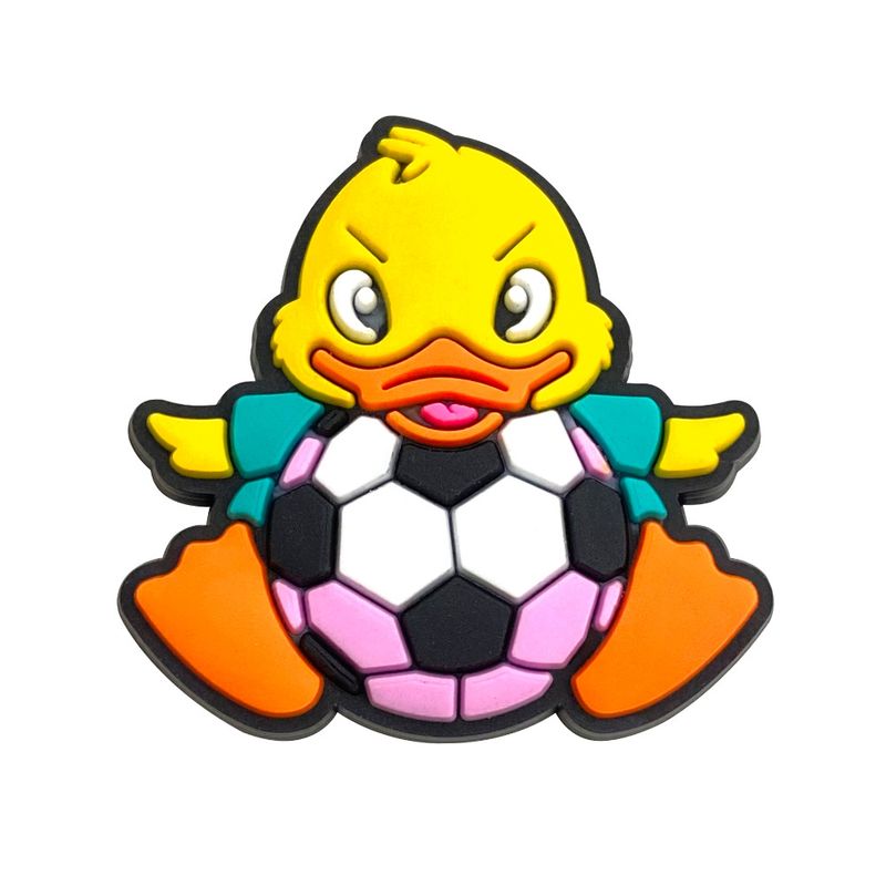 Neue gelbe Ente niedlichen Cartoon Schuhe Blume Schuh Schnalle weiche Gummi Schuhe Zubehör Ornamente Sandalen Zubehör_voghion.com