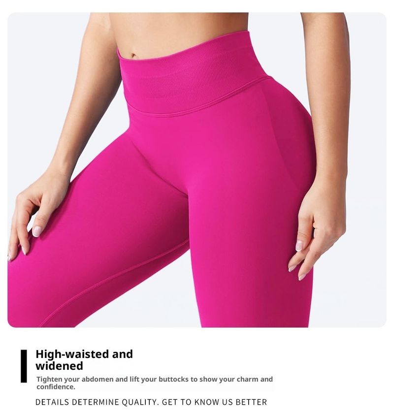 Nokometa Yoga Clothes Sweet Peach Hip Fitness Pants Sports Yoga Pants_voghion.com