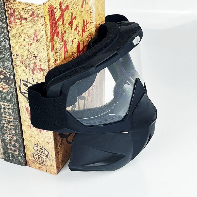 NAFEIB Motorradbrille für Männer und Frauen – Winddichte Reitmaske mit austauschbaren Gläsern_voghion.com
