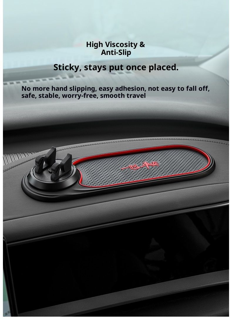 Multifunktionale, kreative und rutschfeste Handyhalterung für das Auto-Armaturenbrett mit Navigationssystem_voghion.com