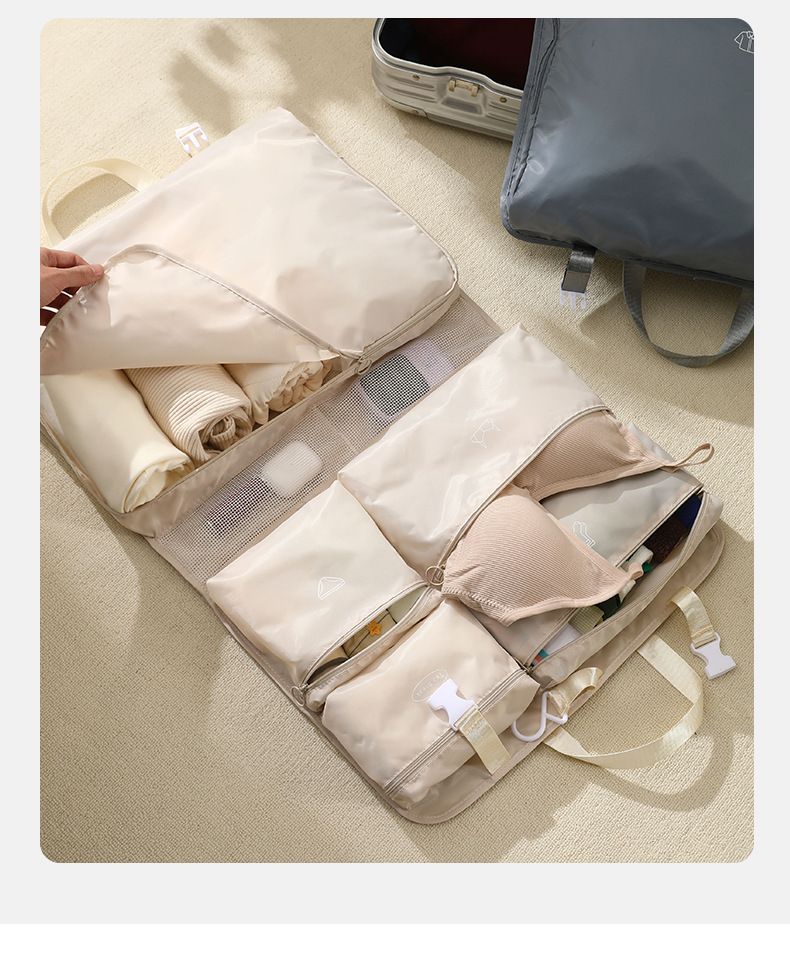 Multifunctional Hanging Grid Clothing Storage Bag, Seven-in-one Travel Storage Bag_voghion.com