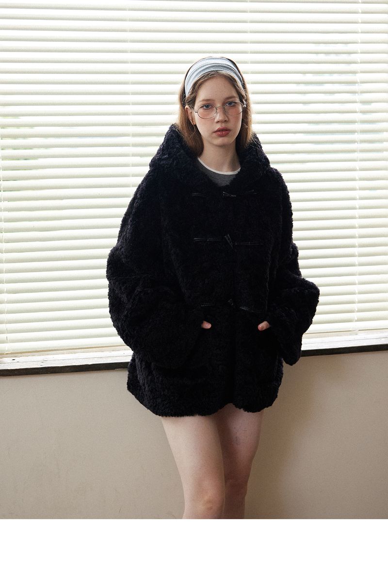 Beikastudios Sobekka American Style Shearling With Turn-Down Collar, Casual Thickened Fur Coat_voghion.com