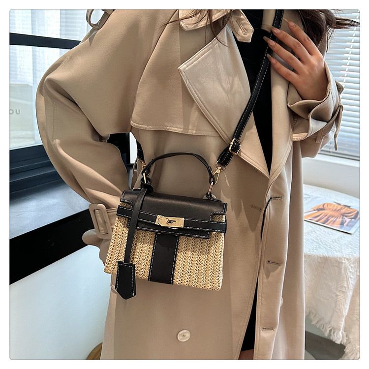 Borse a tracolla da donna Borse popolari Moda da donna Portatile Paglia Rattan Spiaggia Monospalla Tracolla Monospalla Di alta qualità_voghion.com