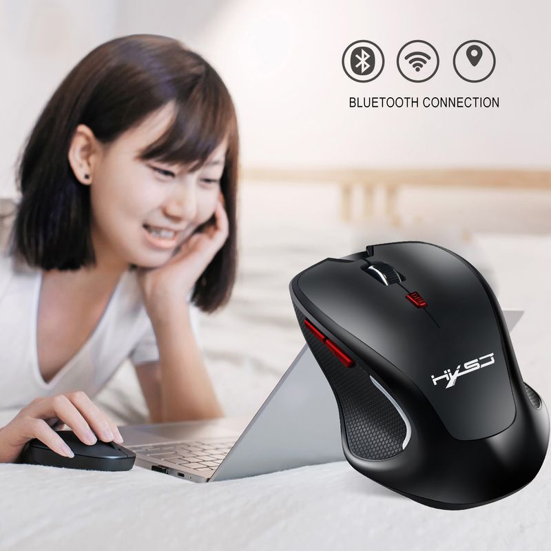 HXSJ T21 belaidė „Bluetooth 3.0“ biuro pelė, 2400 dpi, žaidimų pelė_voghion.com