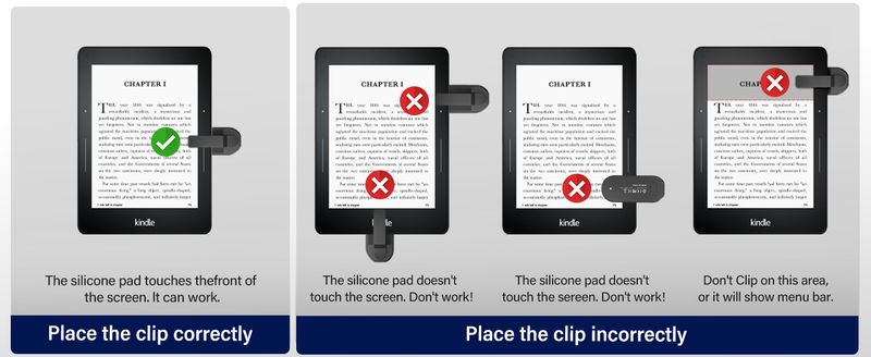 Fernbedienung für Seitenwender für Kindle Paperwhite E-Reader, Fernbedienungen für Kamera-Camcorder, Seitenwender-Clicker für Tablets zum Lesen von Romanen_voghion.com